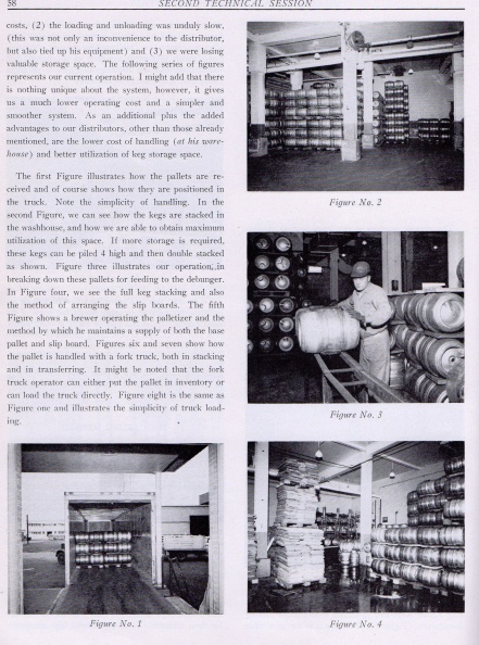 Beer keg racking history.  4.